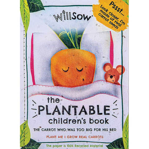 The Carrot Who Was Too Big For His Bed – Plantable Children’s Book