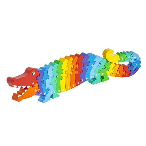 Wooden Crocodile Alphabet A-Z Jigsaw Puzzle