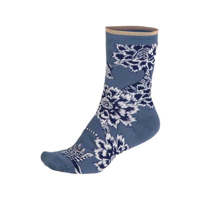 Organic Cotton Socks - Floral Design (size 4-7)