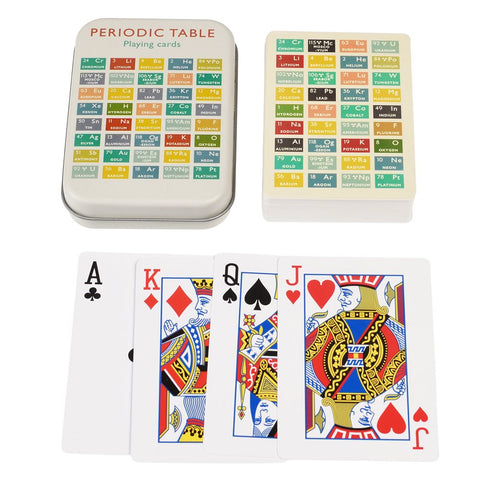 Periodic Table Playing Cards In A Tin