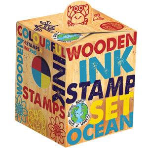 Wooden Ink Stamps, OCEAN