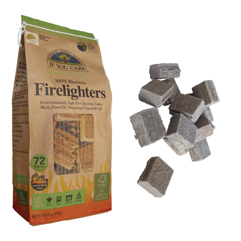 If You Care Non-toxic Wood and Vegetable Oil Firelighters 72