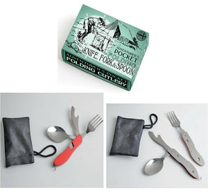 Adventurer - Pocket Knife, Fork & Spoon Set